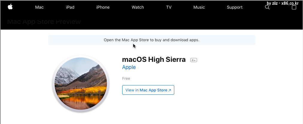 macos high sierra download 4.8g