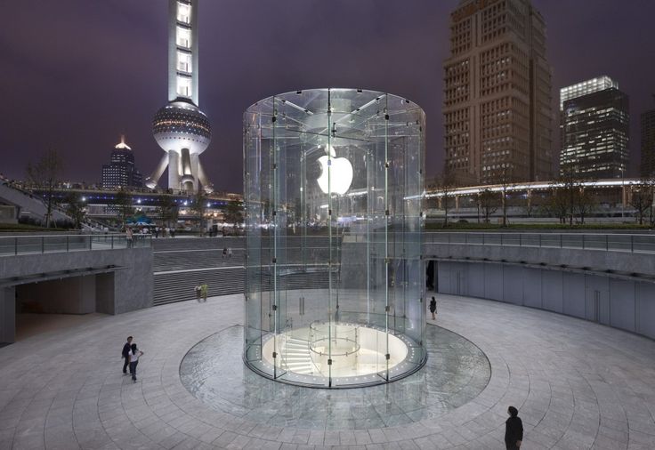 Now this is a statement!    Shanghai Apple Store / Bohlin Cywinski Jackson by Roy Zipstein: