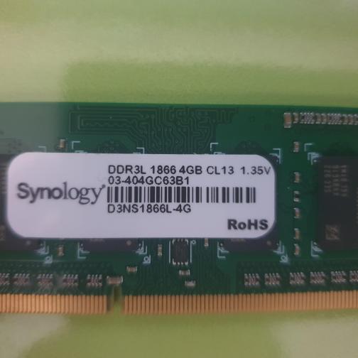 Synology 정품 DDR3L 4G램 팔아요.(무료배송)