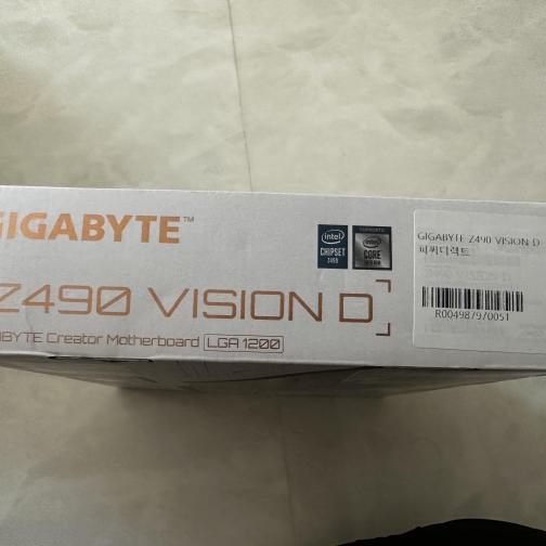 [엑팔 특가] i9-10900, Gigabyte Z490 Vision D 판매합니다.