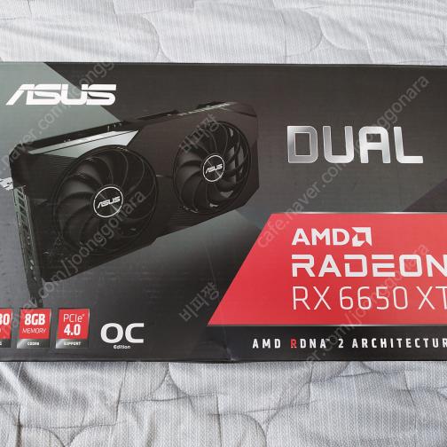 ASUS DUAL 라데온 RX 6650 XT 팝니다.