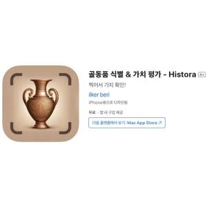 [iOS] 골동품 식별 & 가치 평가 - Histora (인앱 평생 무료/무료)