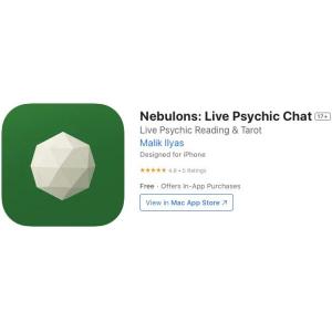 [iOS] Nebulons: Live Psychic Chat (인앱 평생 무료/무료)